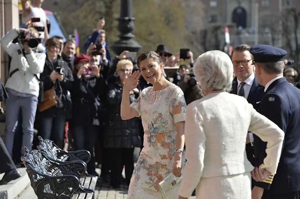 King Carl Gustaf and Queen Silvia, Crown Princess Victoria and Prince Daniel at Royal Academy of Arts