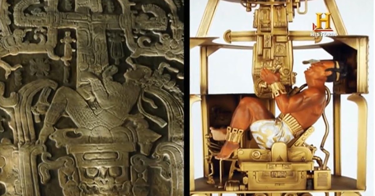 SEMI MILENIO: Astronaute-Astronauta - Maya Palenque (Mexico) 5 000 ans-años