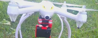 Drone menggunakan actioncam