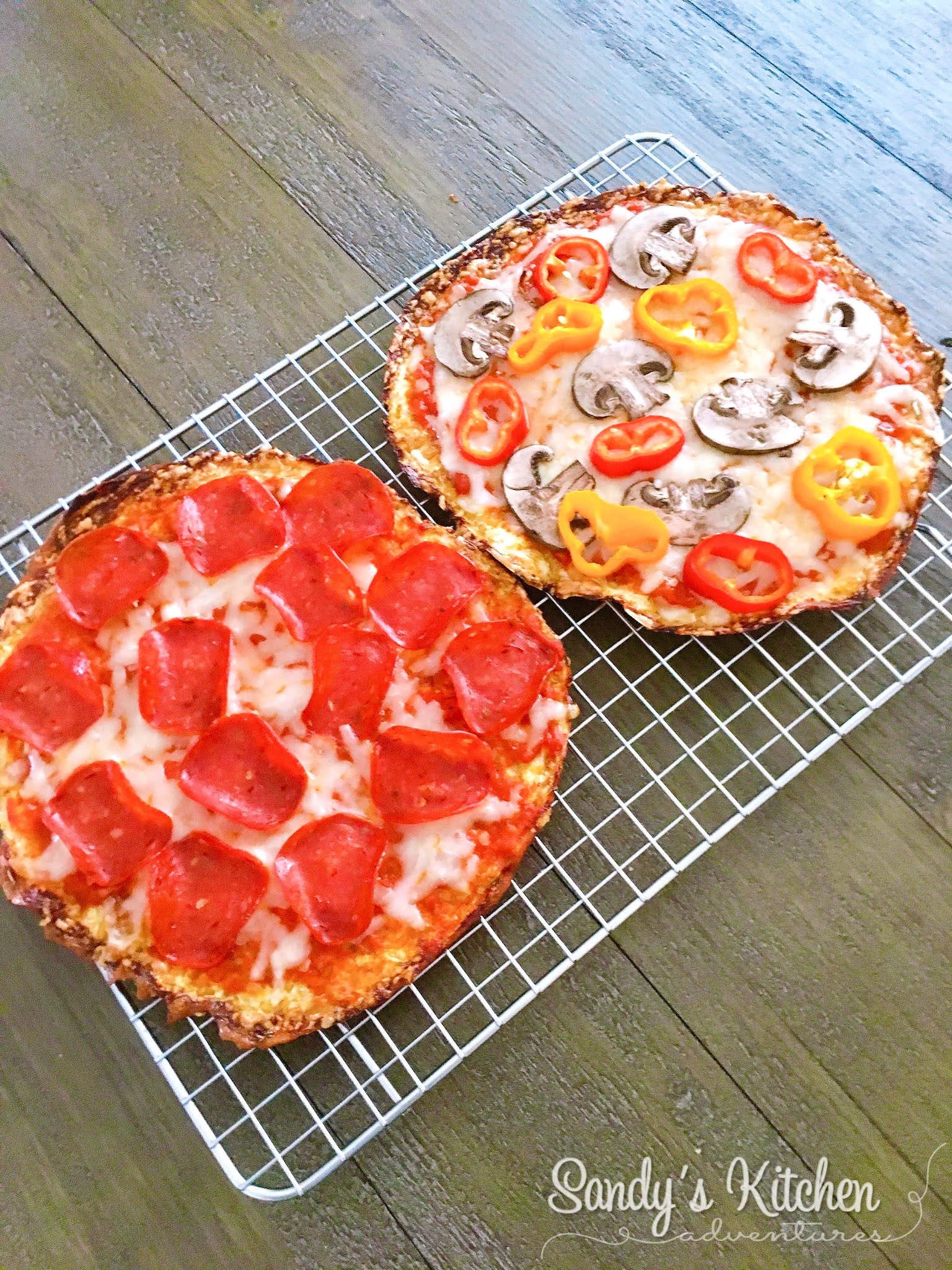 My Favorite Cauliflower Pizza Crust Sandy S Kitchen
