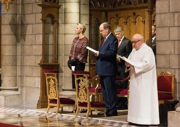 Prince Albert II and Princess Charlene attended the celebration of the Sainte-Devote in Monaco