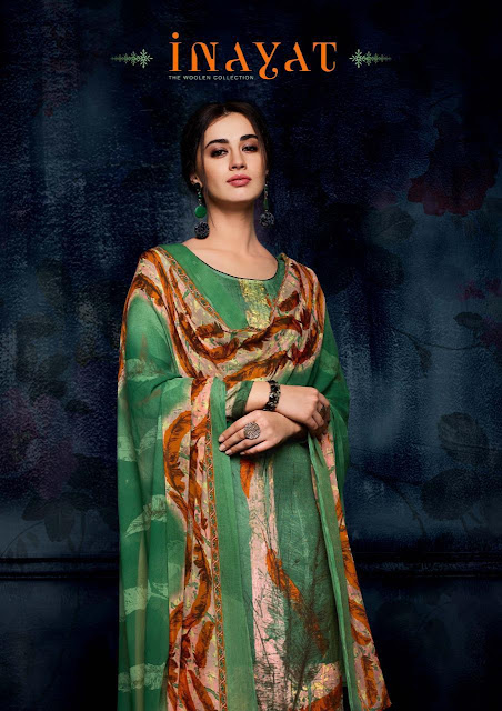 Sargam Print Inayat Pashmina Winter Collection 