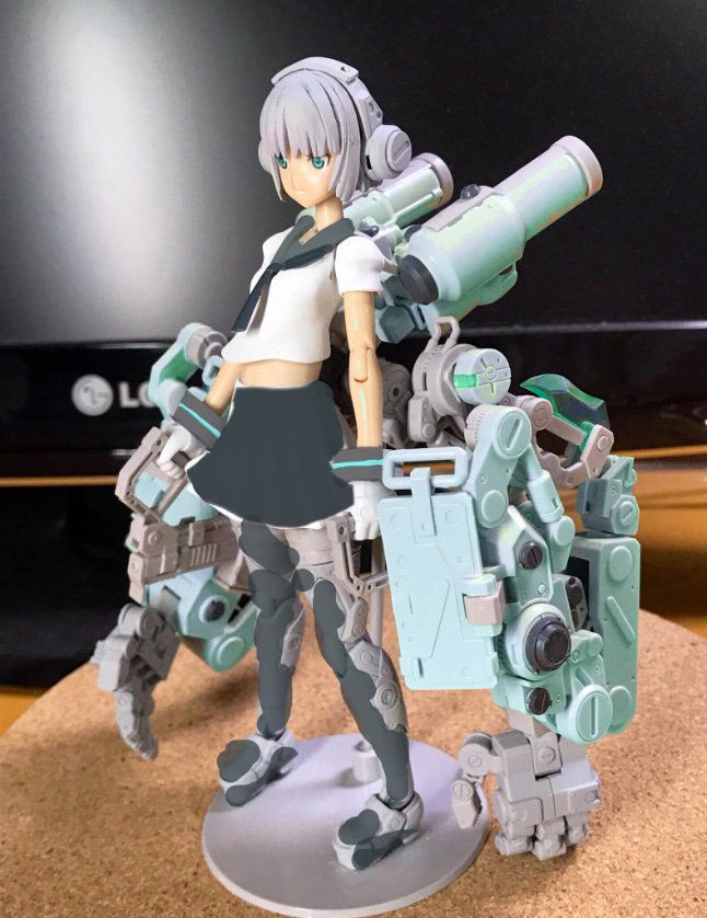 [ Custom ] Frame Arms Girl Greifen Bianchi School Girl by バリカタ