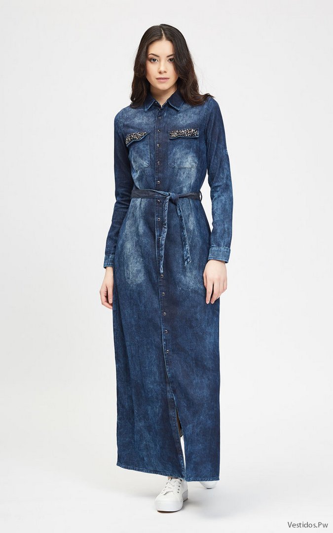+30 [FOTOS] Vestidos de Mezclilla Con