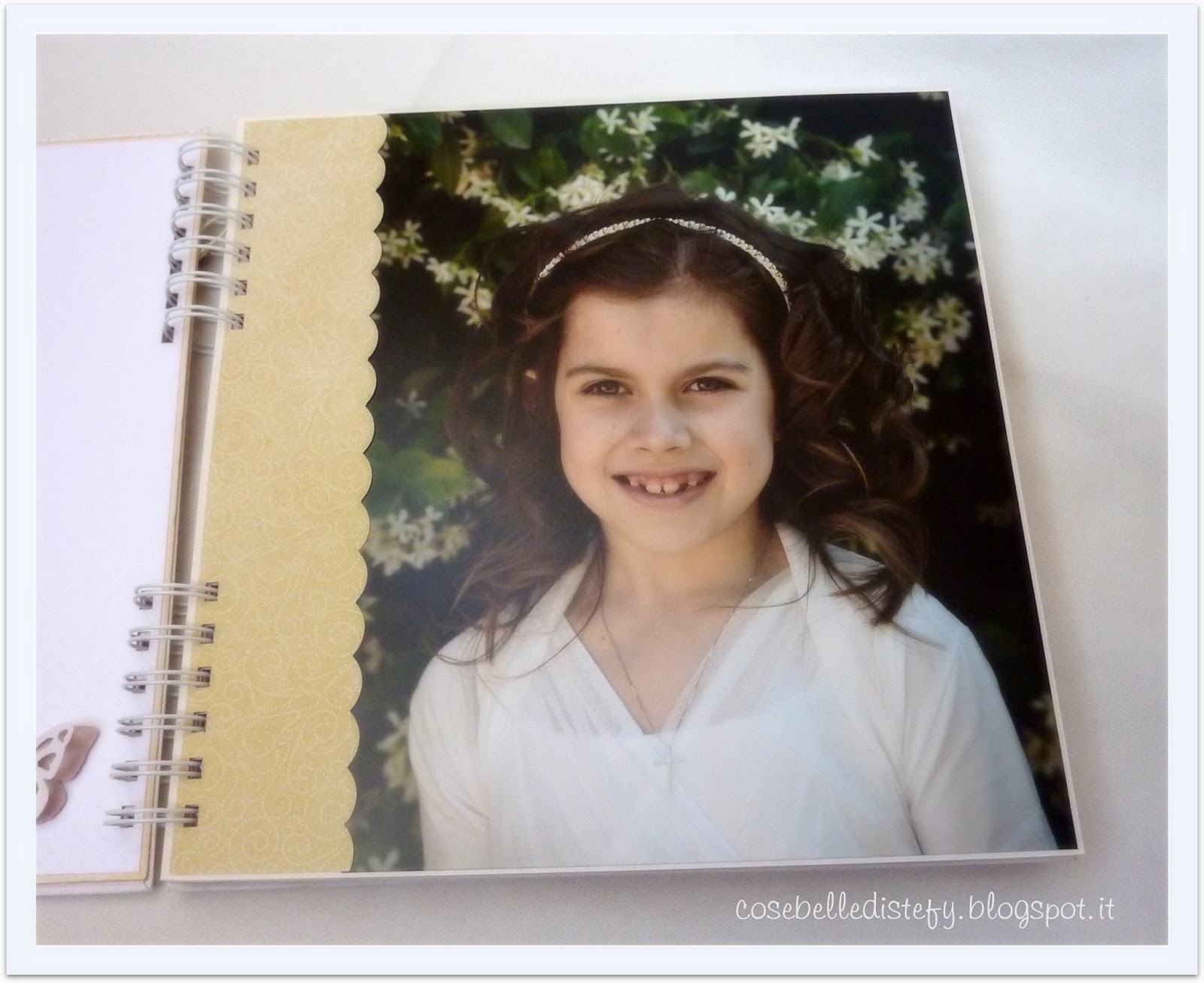 Album Da Comunione Con Passamontagna Dorata - Unisex, Made In Italy - Foto 9