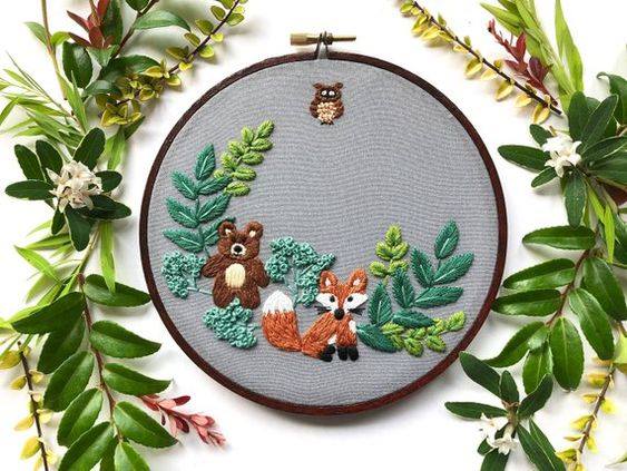 Hình thêu tay dễ thương - Hình 2