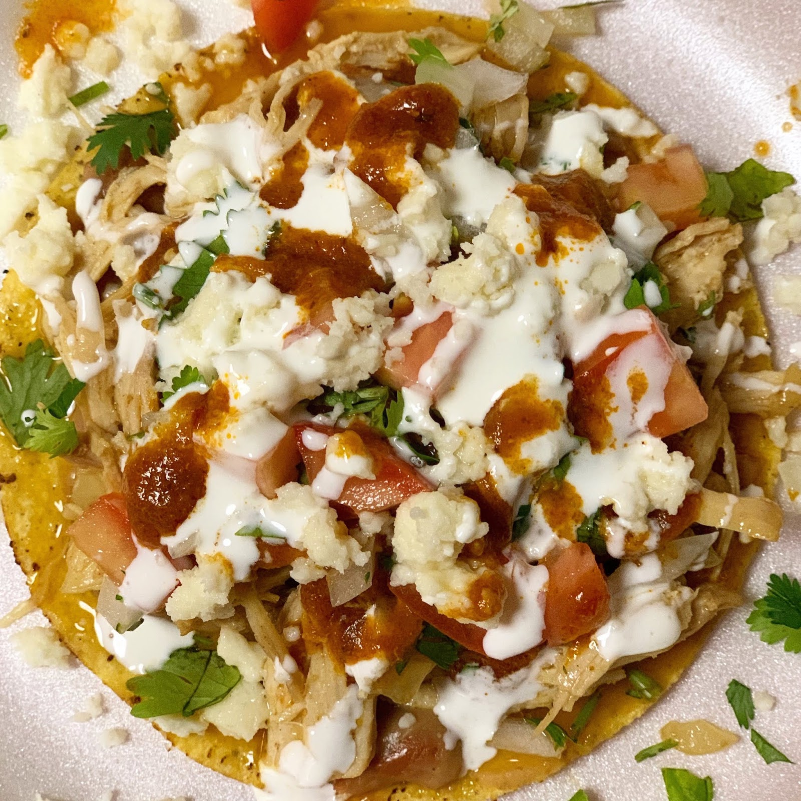 Chicken Tinga Tostadas
