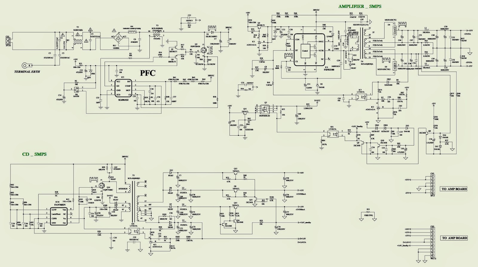 Микросхемы fsfr2100xs и схема подключения ИИП на FSFA2100, нужна помощь Импульсные источники питания, инверторы Форум