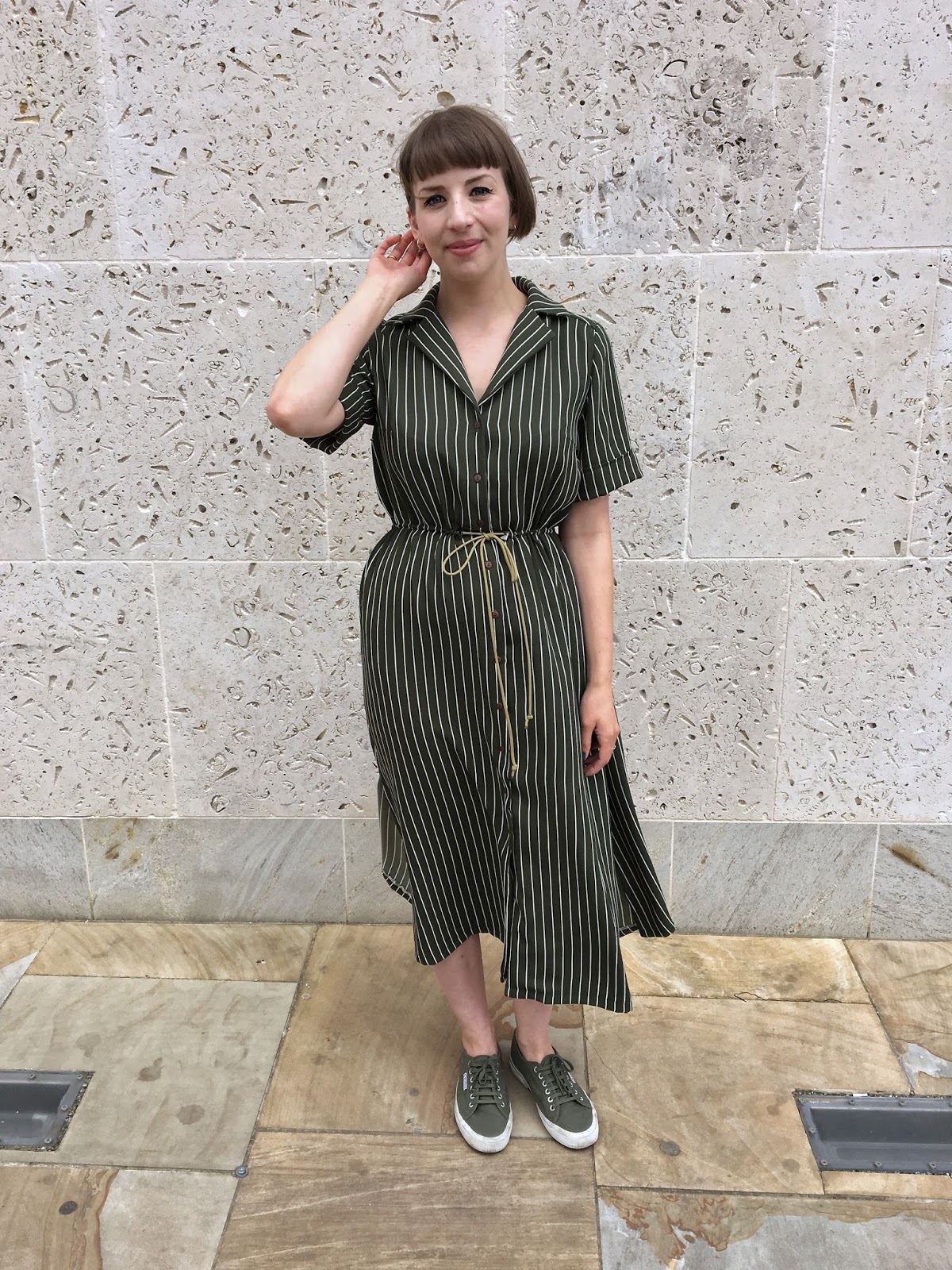 reeta midi shirt dress