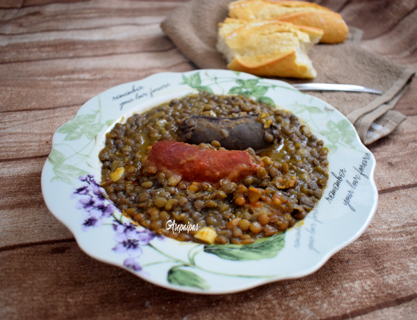 Lentejas al Estilo de Ayamonte. Vídeo Receta Lentejas al Estilo de Ayamonte. Vídeo Receta