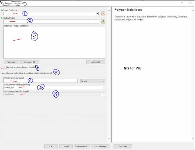 كيفية استخدام أداة جيران المضلعات في ArcToolbox ArcMap ArcGIS ؟؟