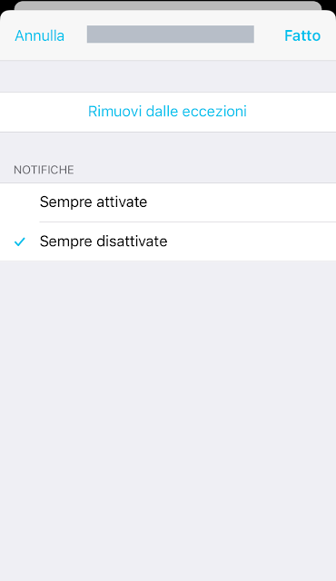 Telegram notifiche disattive