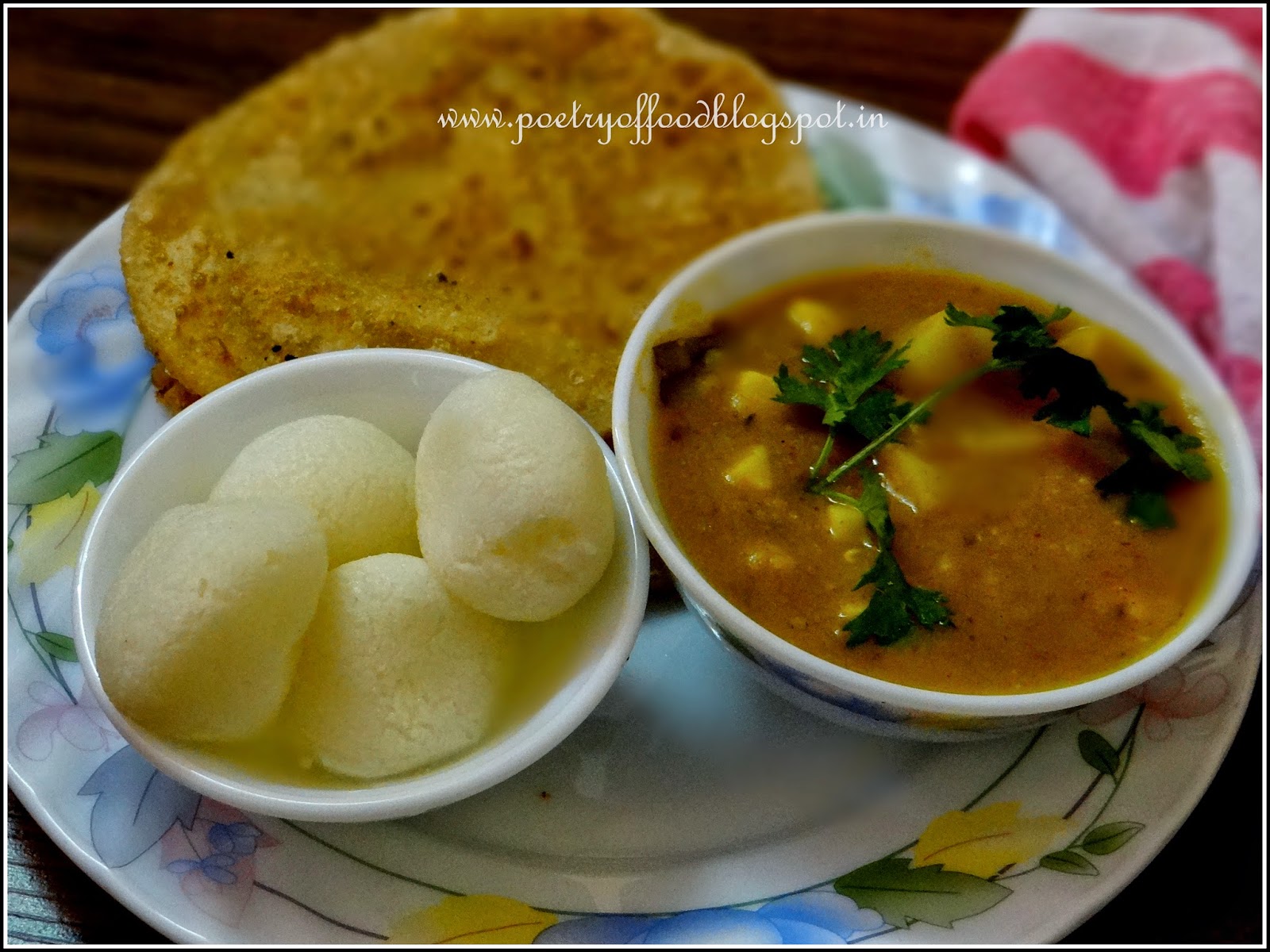 Poetry of Food Hing Er Kochuri Aar Chholar Daal...!!...(Stuffed Indian