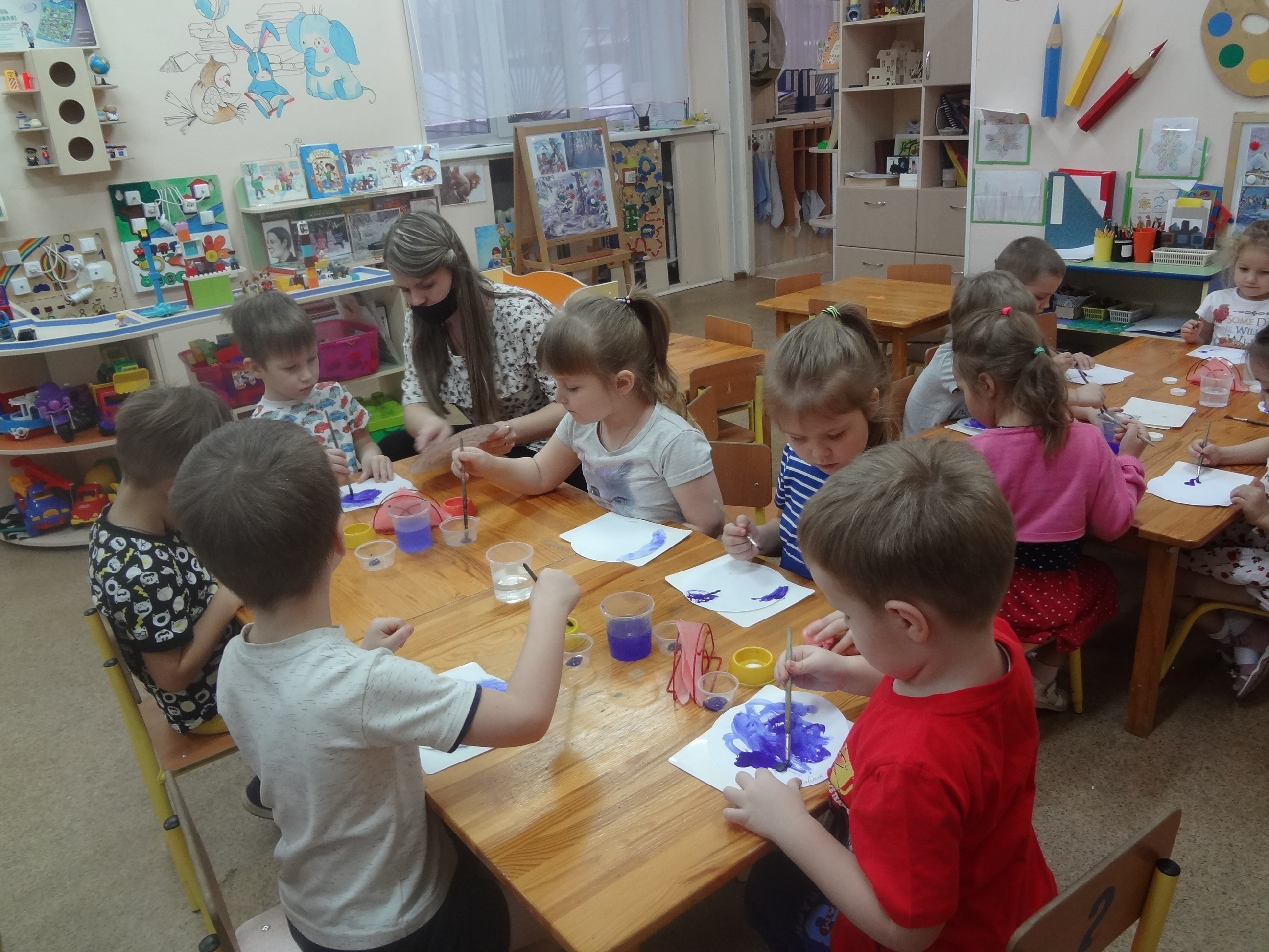 центр мозаики в группе детского сада. завьяловский детский сад веселый городок.