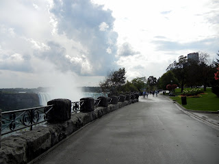 Biking on the Canadian side in Queen Victoria Park while visiting the Niagara Falls