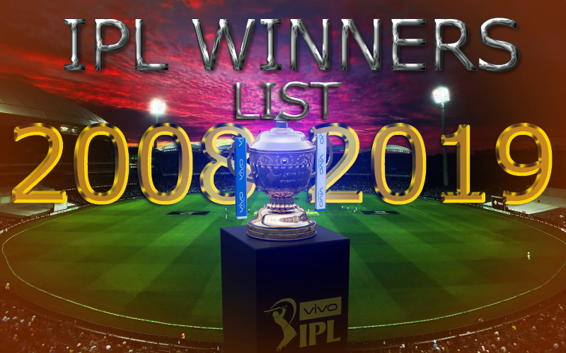 vivo ipl all winners