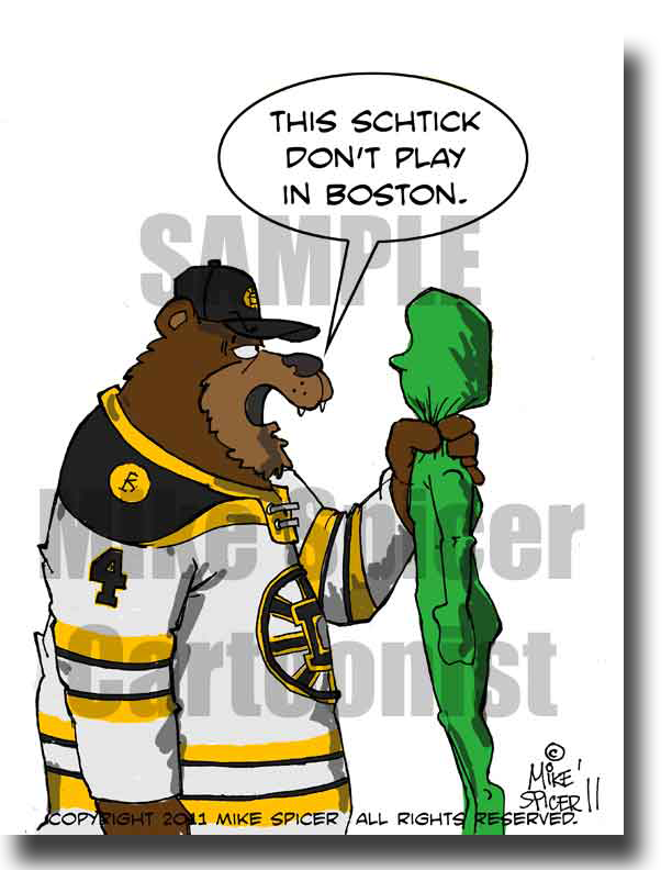 Mike Spicer Cartoonist/Illustrator: Bruins vs. Leafs- A Fasioin Controversy
