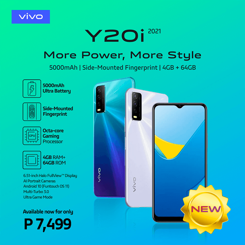 vivo Y20i 2021 with Helio P35 and FunTouch OS 11 now official in PH!