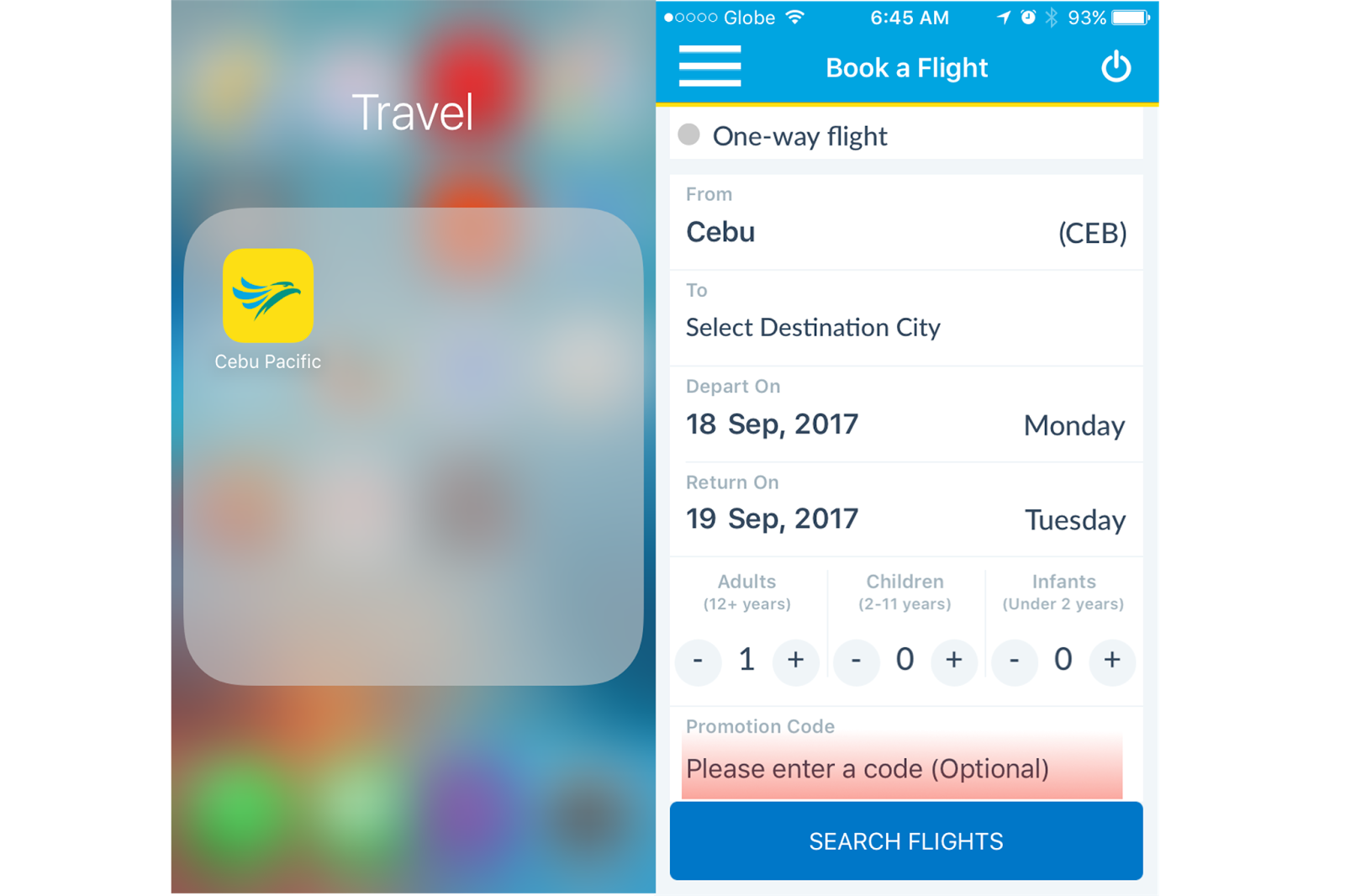 Cebu Pacific Updates App to Allow Promo Codes