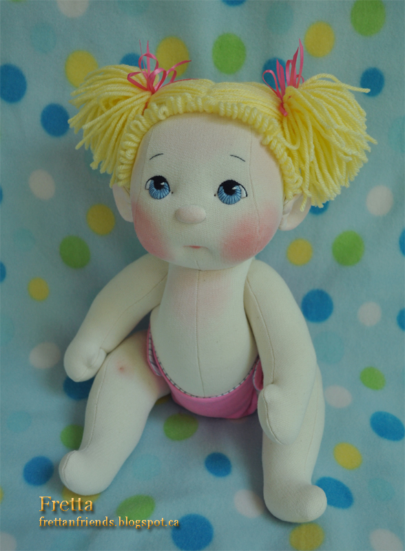 Fretta: Fretta's BeBe Cheeks Doll. Fair Skin, Blue Eyes, Blonde Hair ...