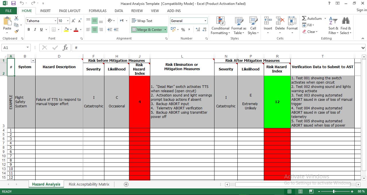 Hazard Analysis Template In Excel Free Download Chemical risk assessment template excel