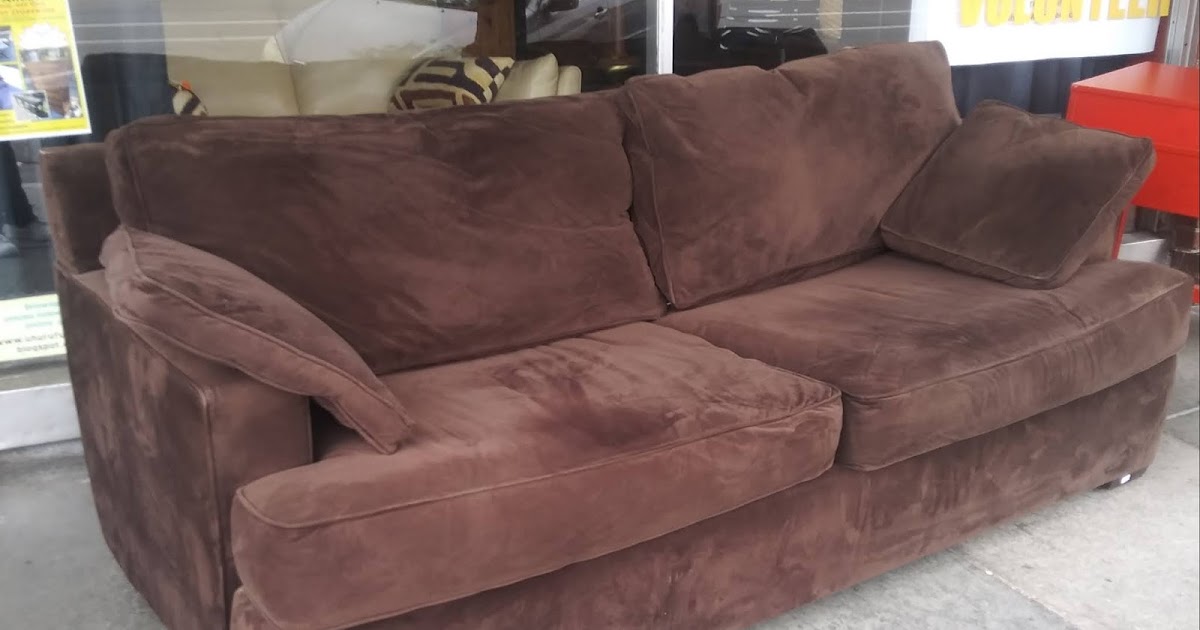 UHURU FURNITURE & COLLECTIBLES SOLD 107720 Chocolate Brown Velour