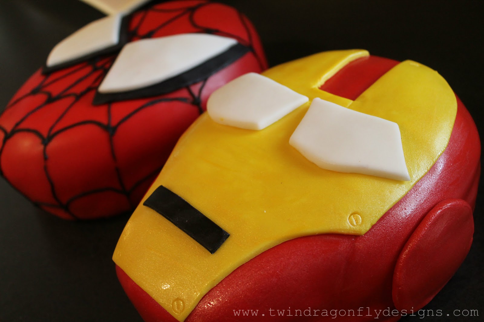 iron spiderman cake