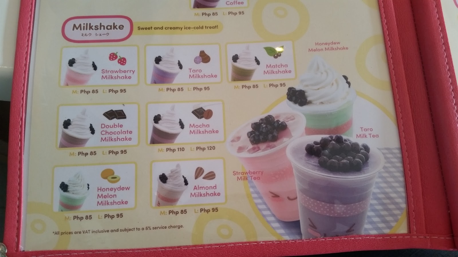 Yoyo Bubble Tea Menu