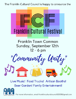 Franklin gearing up for the Franklin Cultural Festival - Sep 12, 2021 Franklin gearing up for the Franklin Cultural Festival - Sep 12, 2021