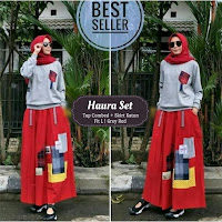 Haura Set Jual Baju Busana Muslim Wanita Haura Set Top