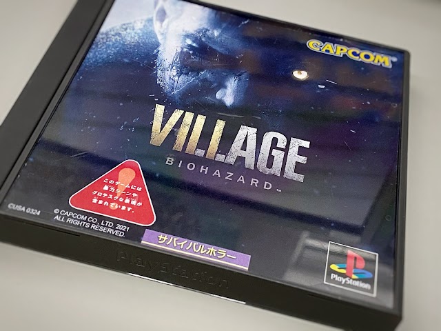 Resident Evil Village numa caixa PS1 imagina-o como lançamento clássico