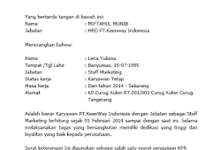 Contoh Surat Pengantar Untuk Buka Rekening Bank Baru