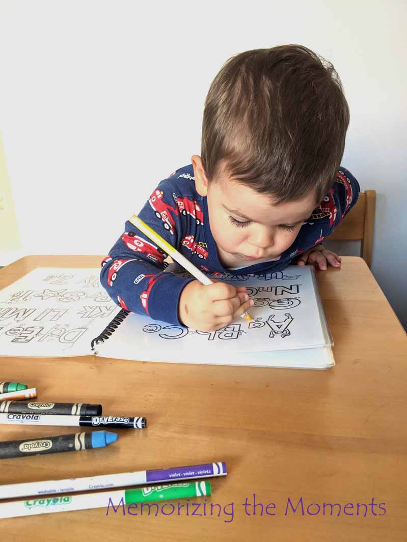 Memorizing the Moments Converting Coloring Books to Dry Erase Books