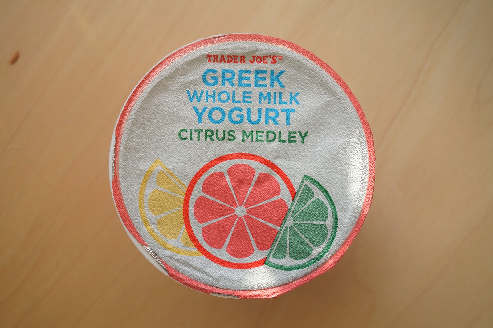Trader Joe's Greek Whole Milk Yogurt Citrus Medley