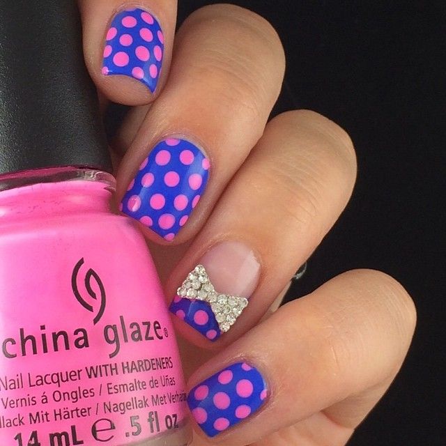 Fashion And Beauty Tips: Cute Polka Dot Nail Art Designs