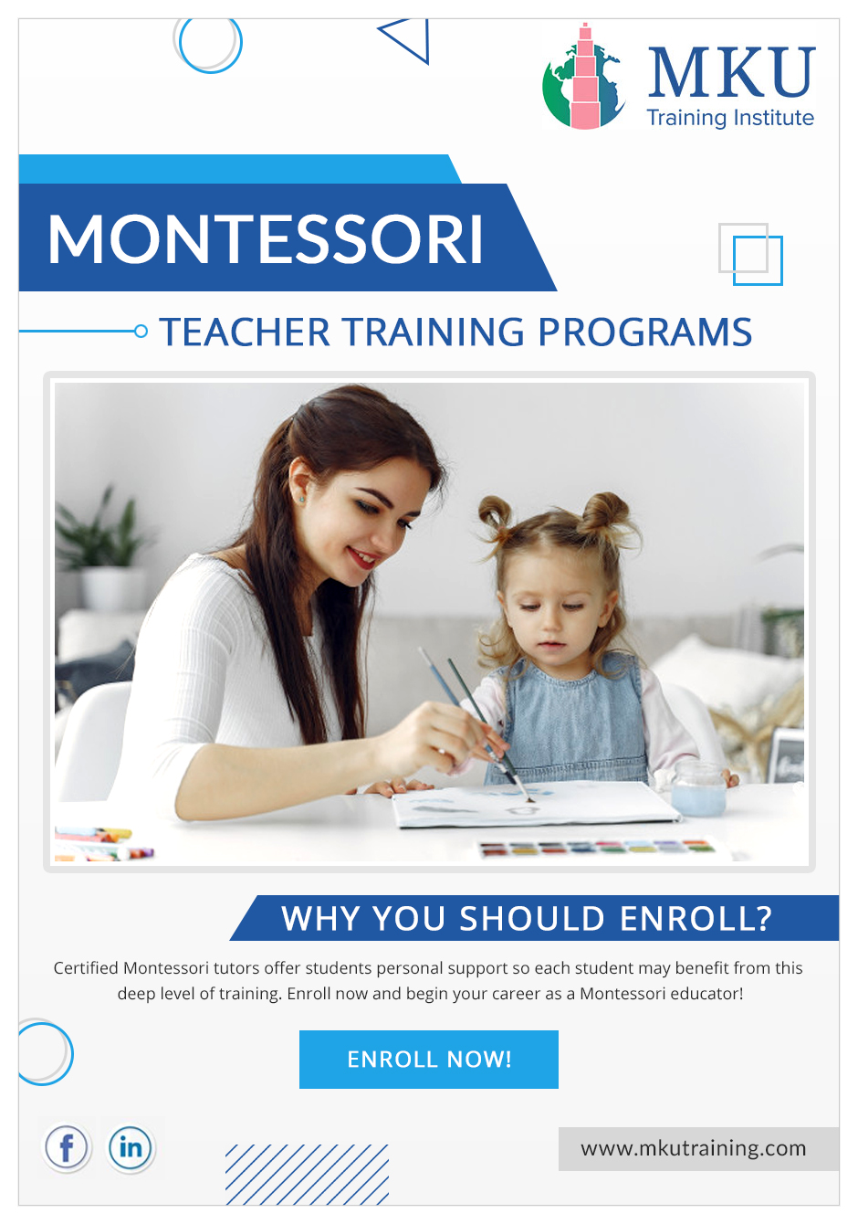 Montessori Training Center, Montessori Teacher Training Programs MKU Training Institute What