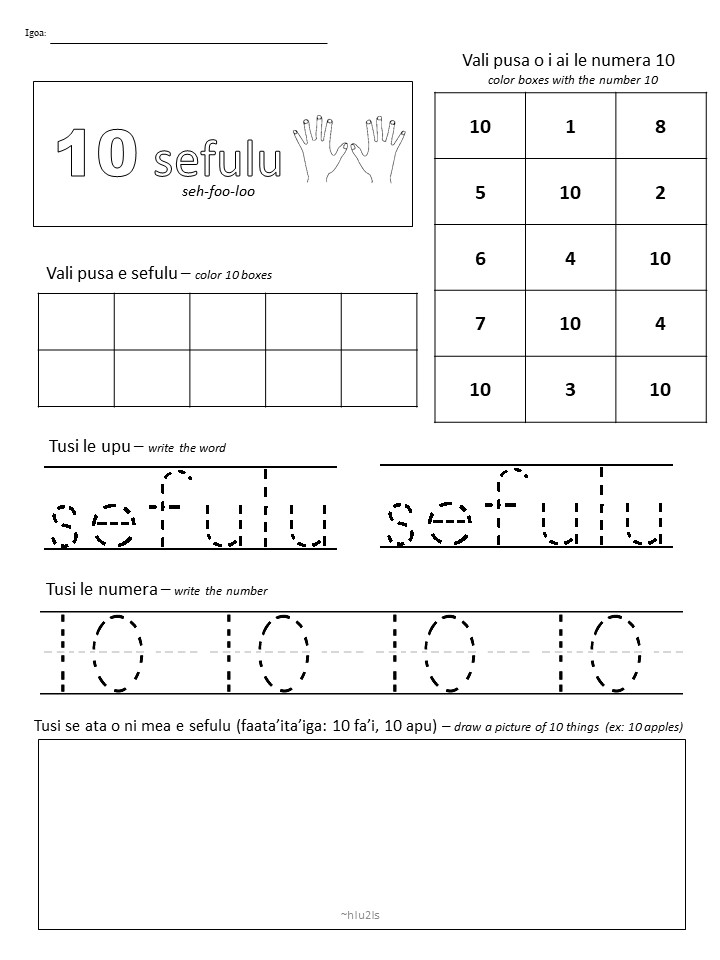 Samoan for Kids Samoan Numbers Count in Samoan! 🔢