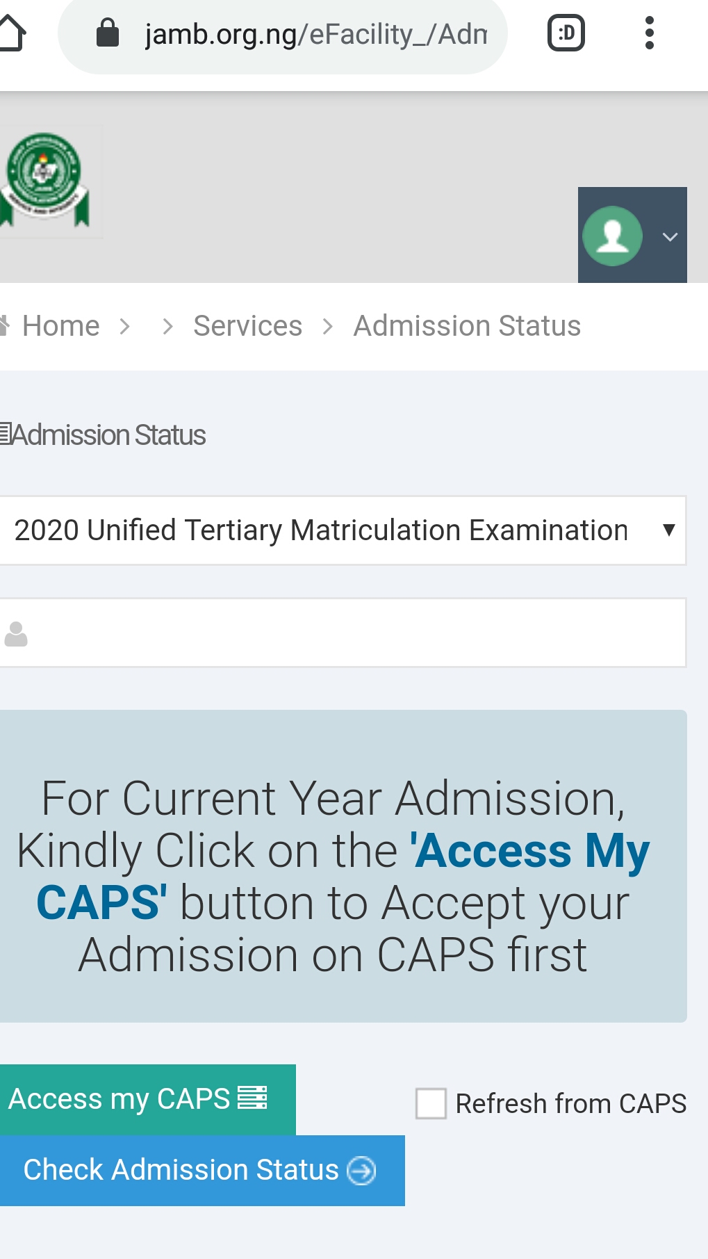 √ Jamb Caps Application How To Check Jamb Matriculation List 2021