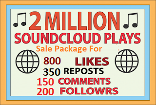 2.1M Soundcloud Play Organic Music Promotion , 800 Like , 350 repost ,150 Comments & 200 Follower