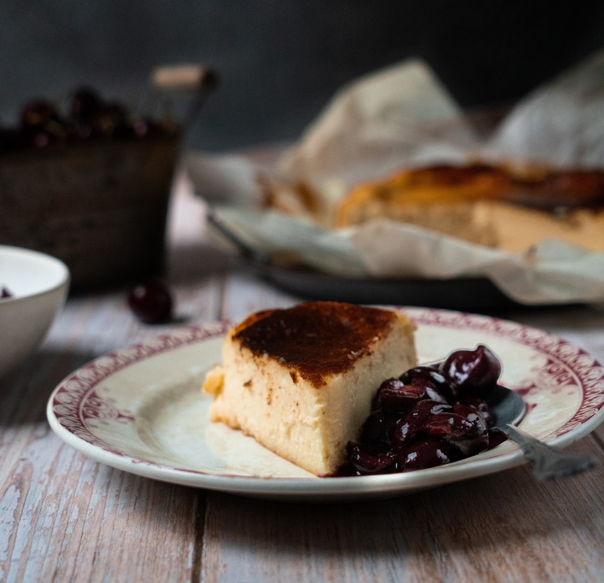 Cheesecake basque / On dine chez Nanou