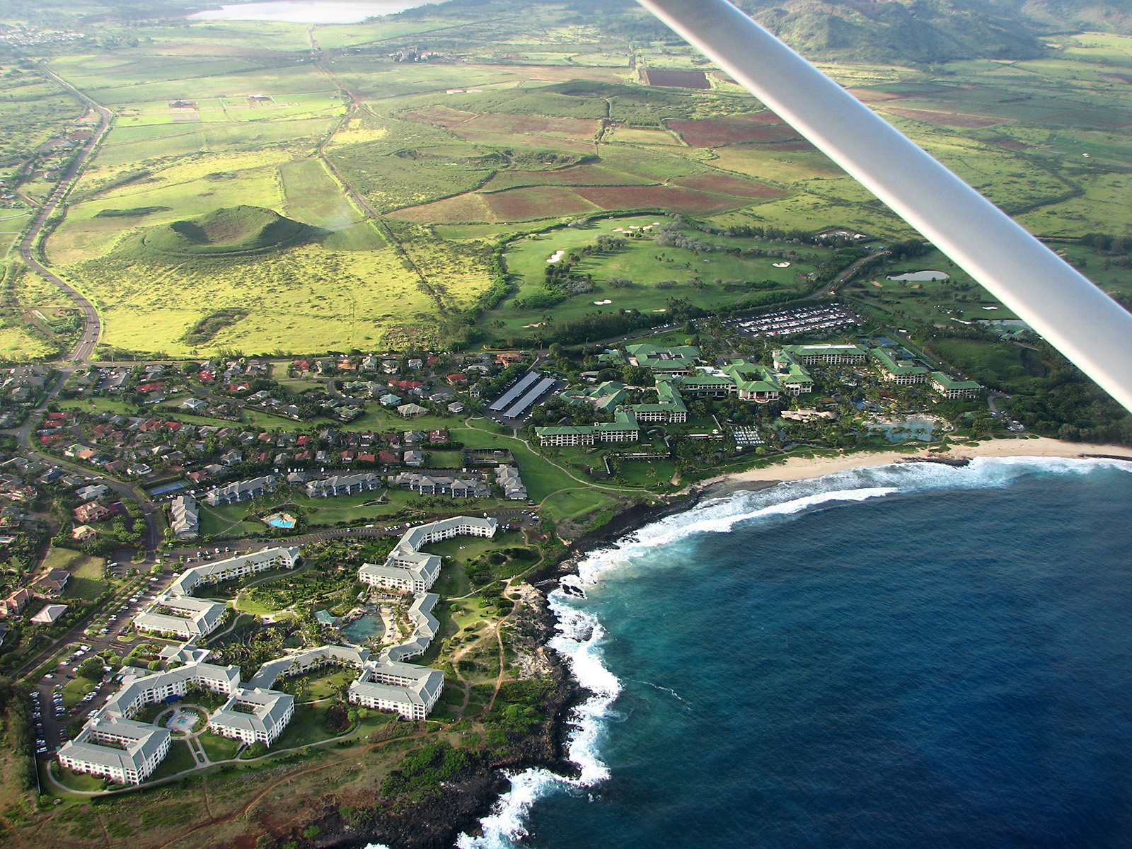 A mile of runway will take you anywhere. Crossing off Hawaii by flying