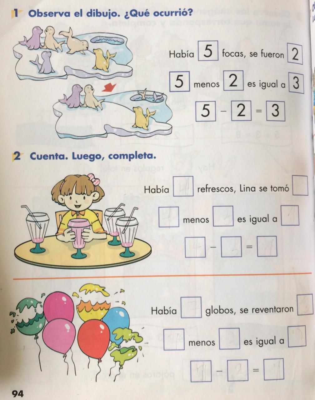 La huella del saber: La resta