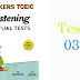 Hackers Toeic Listening Actual Tests - Test 03