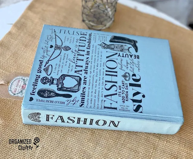 Upcycling A Thrifted Book With Paint & A Dollar Tree Rub On Transfer