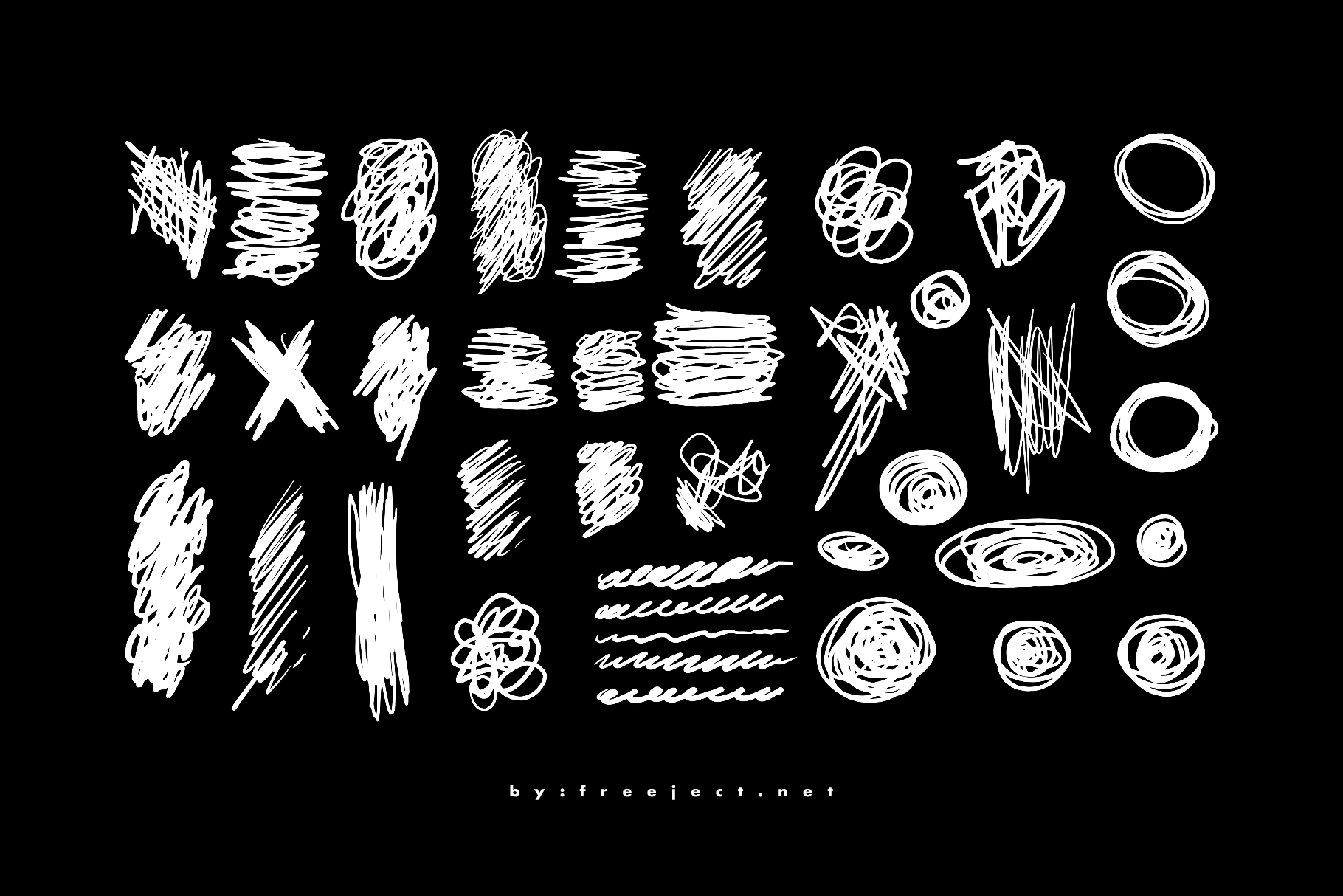 Free Download 39 Scribble Art Brush, Vector & PNG