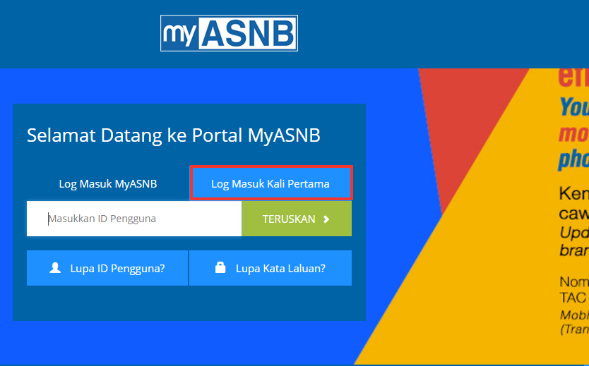 Myasnb log masuk