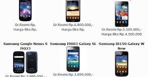 Daftar Lengkap Harga HP Samsung Terbaru Juli 2013