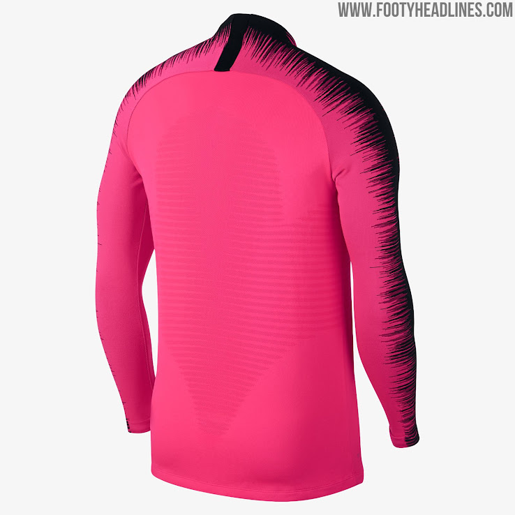 psg training top black pink