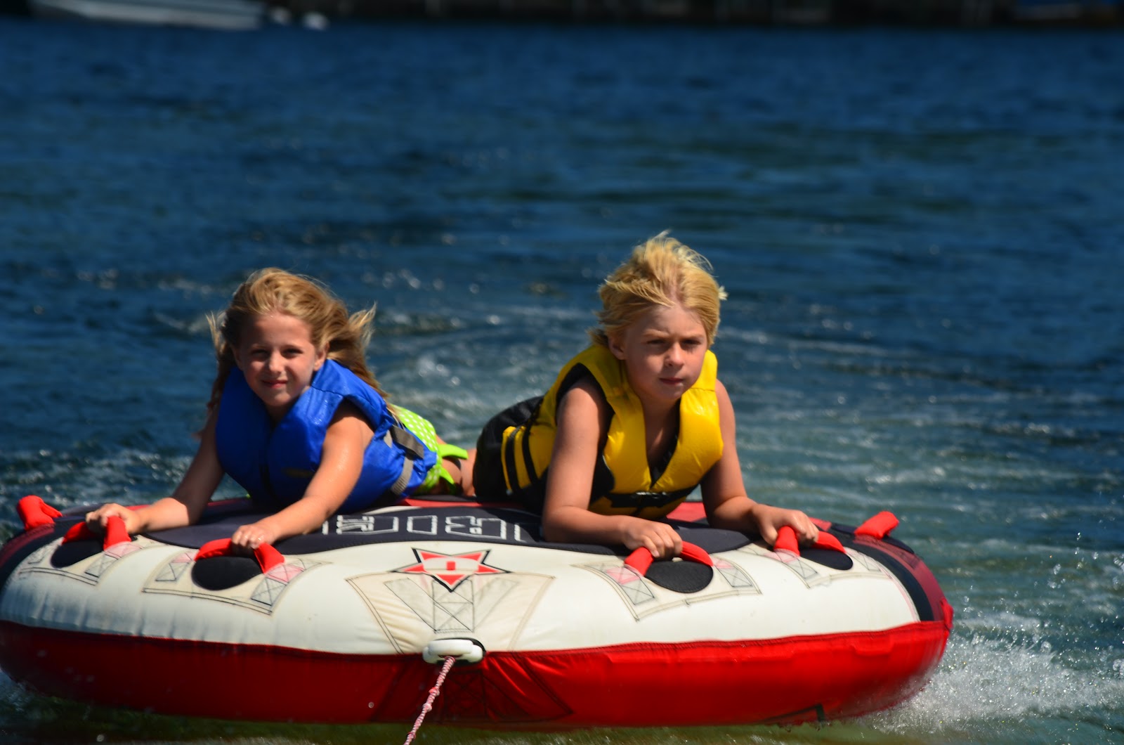 Generally Jenny Tubing On Newfound Lake in NH