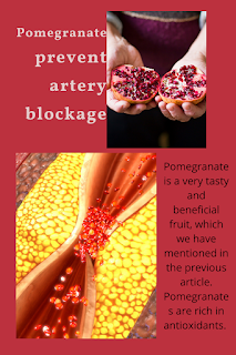 Pomegranate helps to prevent artery blockage